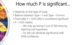 Significance Tests | PPTX