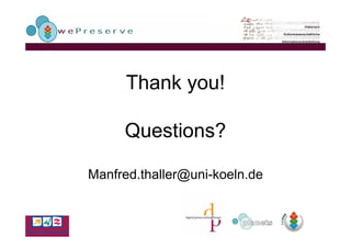 Significant Characteristics In Planets Manfred Thaller