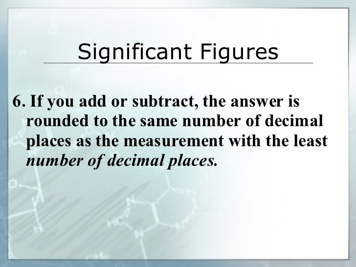 Significant Figures