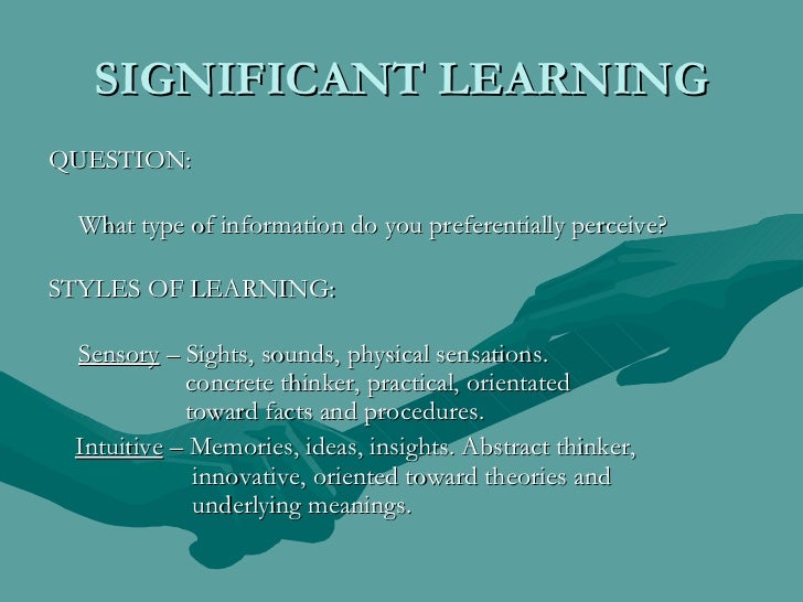 Significant Learning