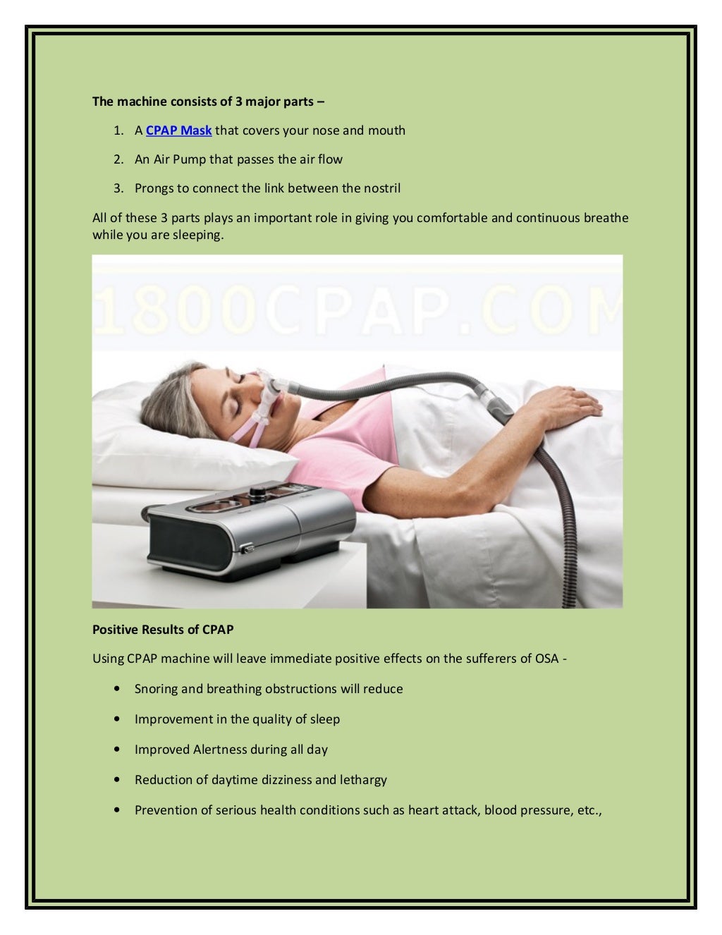 Significant Benefits of Using CPAP Machines Melbourne