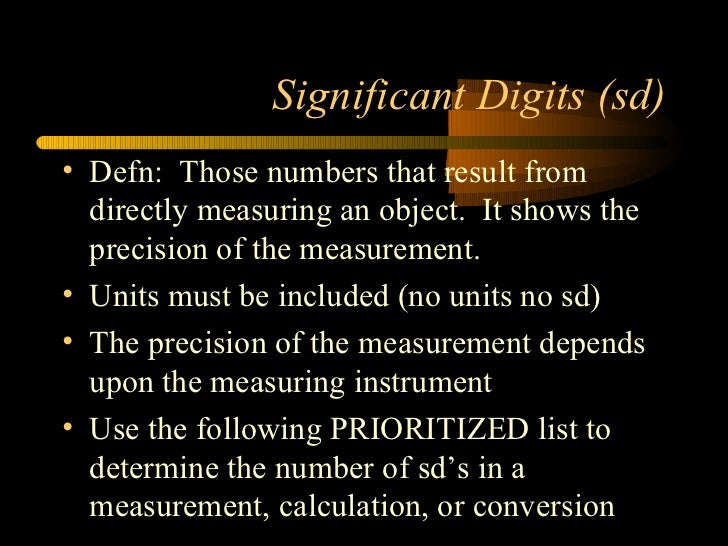 Significant digits