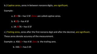 Zero Decimal Example Significant figures | PPTX