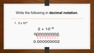 Significant figures and scientific notation | PPTX