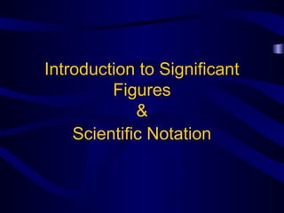Comprehensive Guide to Significant Figures and Scientific Notation in ...