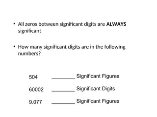 Significant figures power point presentation | PPT