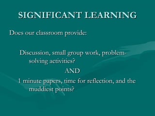 Significant Learning | PPT