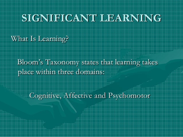 Significant Learning