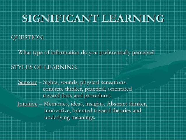 Significant Learning