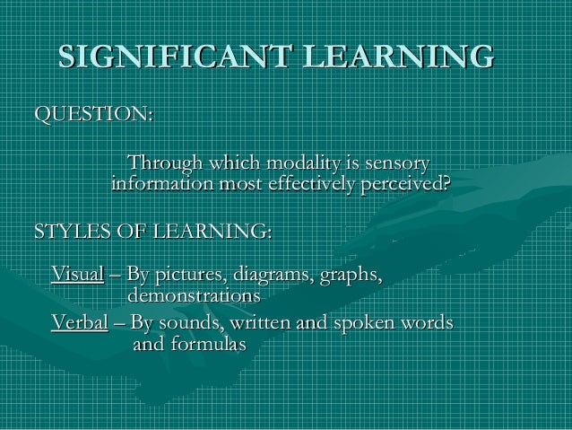 Significant Learning