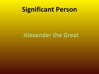 Significant Person 