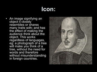 Signifier And Icon - AS COMMS | PPT