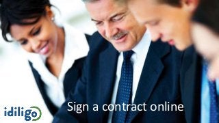 Sign a contract online
 