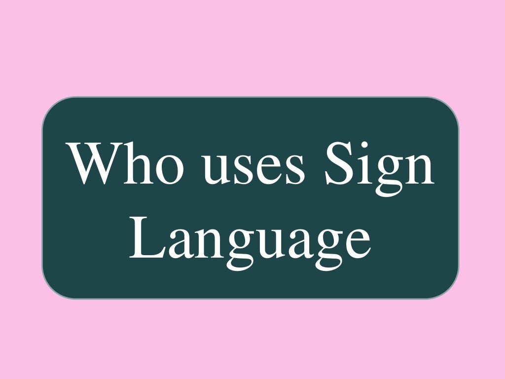 sign-language-ppt