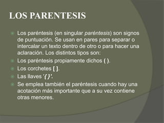 Signos de puntuaciòn | PPTX