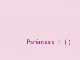 Parentises Uso y Normas de Paréntesis y Corchetes en Español | PPTX