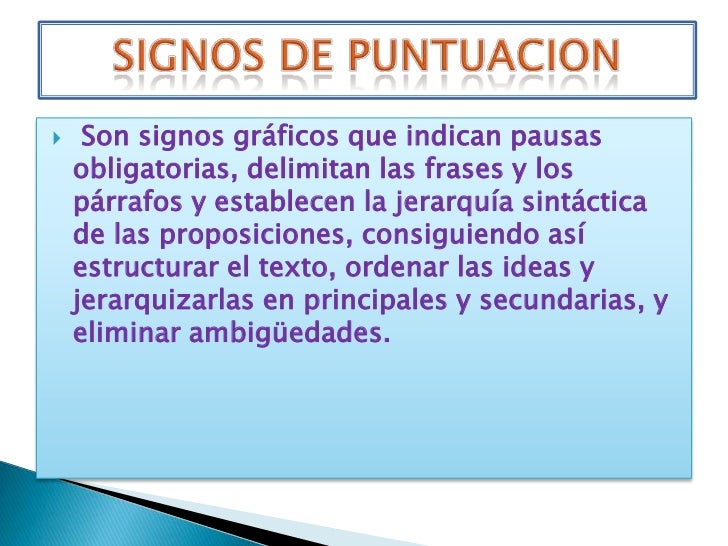 Signos de puntuacion