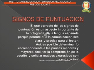 INSTITUTO DE EDUCACION SUPERIOR PEDAGOGICO
PUBLICO JULIACA
HERMOGENES LINDER BARRANTES APAZA....... 1
 