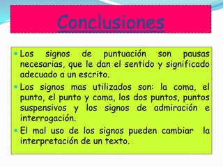 LOS SIGNOS DE PUNTUACION Slide 16