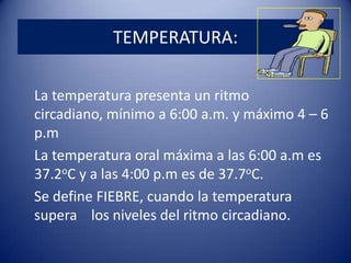 Pérdidas de calor: evaporación (sudor y respiración), por radiación (hacia objetos fríos), por conducción (hacia superficies frías) y por convección (hacia corrientes de aire).TEMPERATURA