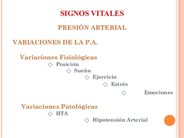 Signos vitales Signos vitales