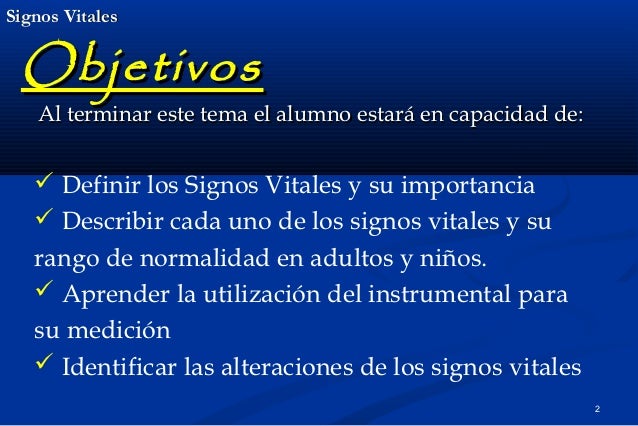 Signos vitales diapositivas