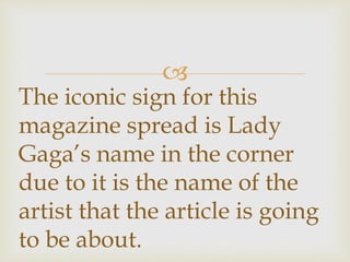 RESEARCH & PLANNING - Signs & Signifiers Textual Analysis of Music Magazines