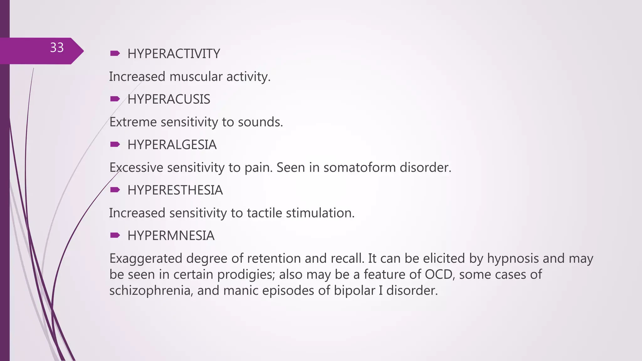 Hypernesia Signs and symptoms in psychiatry | PPTX