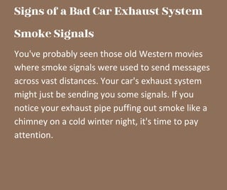 Signs and Symptoms of a Bad Car Exhaust System.pdf