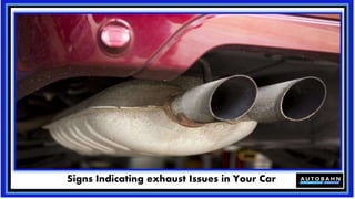 Signs Indicating exhaust Issues in Your Car
 