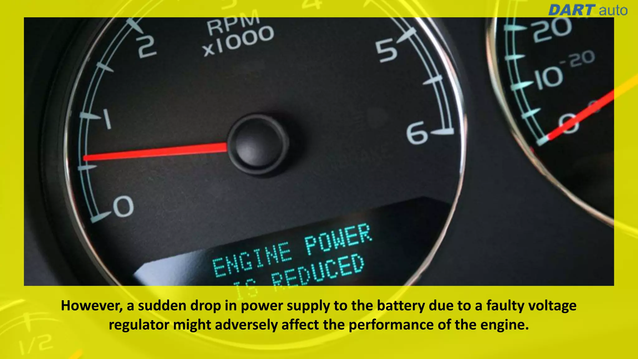 Signs of a Faulty Alternator Voltage Regulator in a Car
