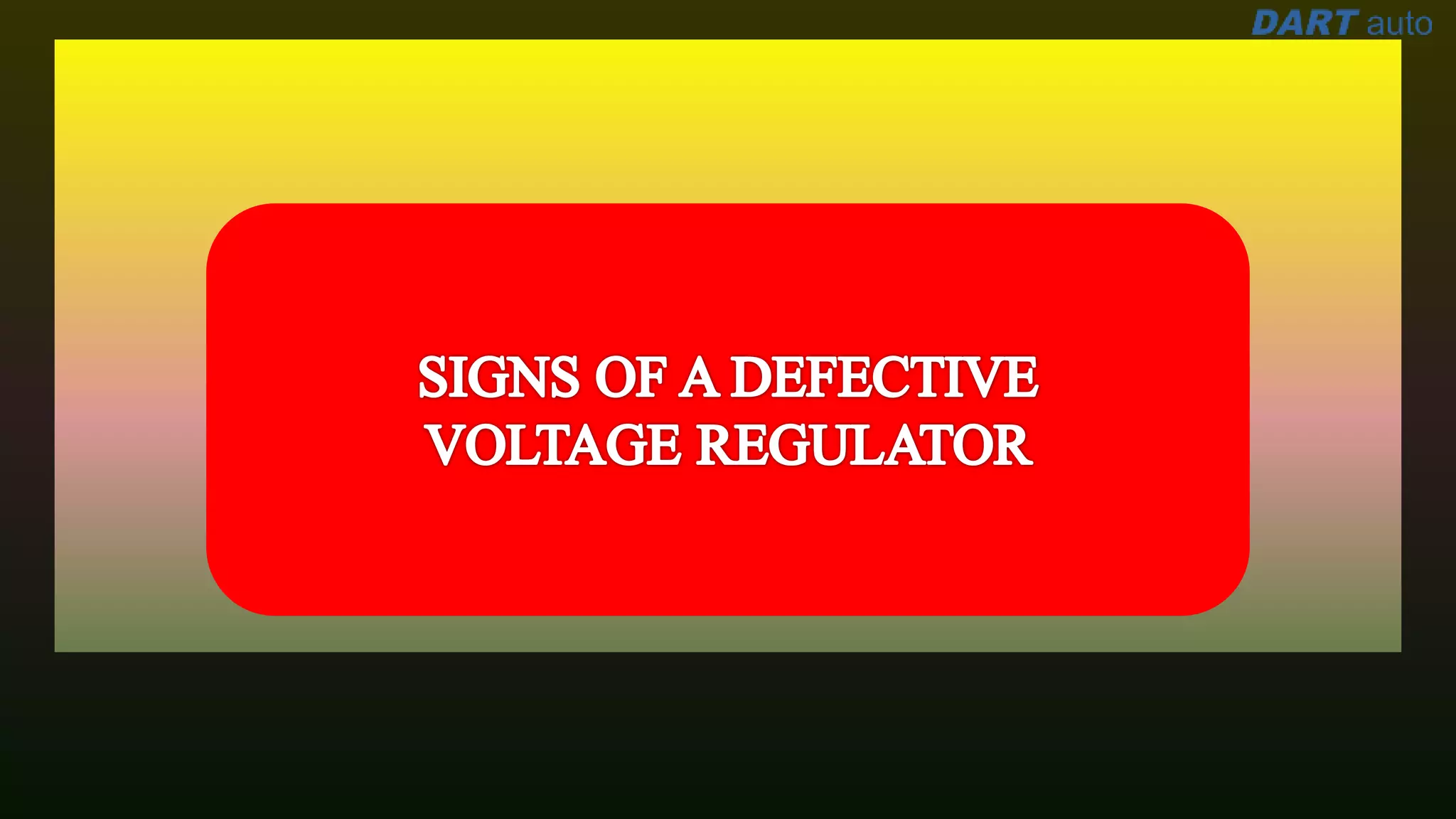 Signs of a Faulty Alternator Voltage Regulator in a Car