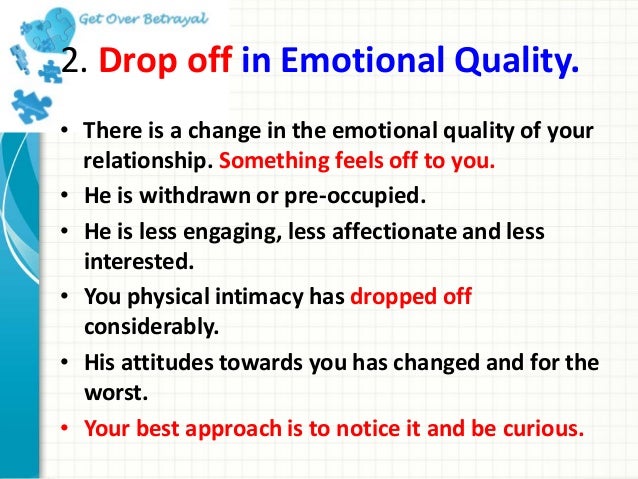Signs of cheating husband