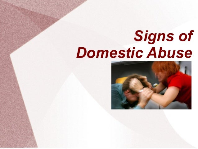 Signs Of Domestic Abuse