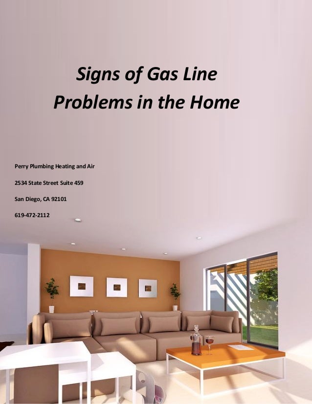 Signs of gas line problems in the home