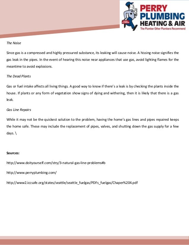 Signs of gas line problems in the home