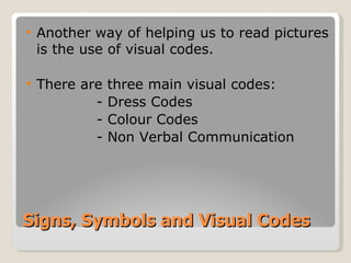 Signs, symbols and visual codes | PPT