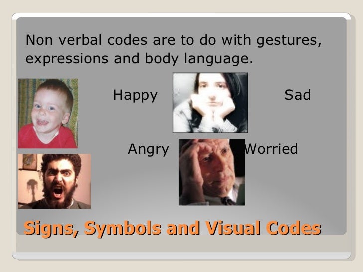 Signs, symbols and visual codes