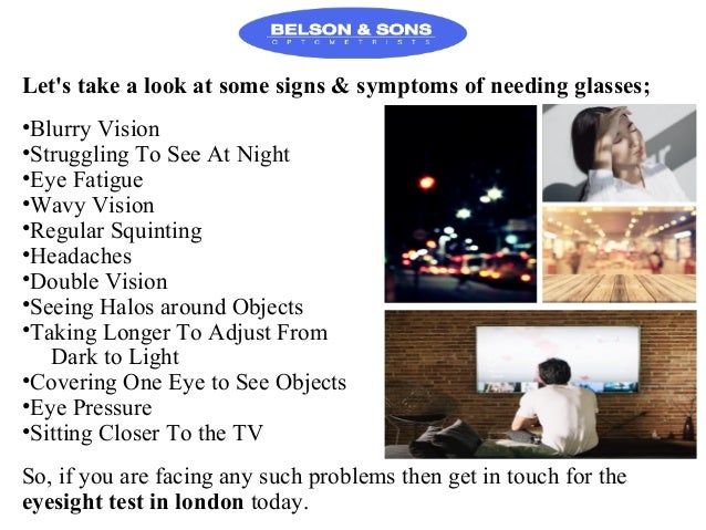 symptoms of needing glasses