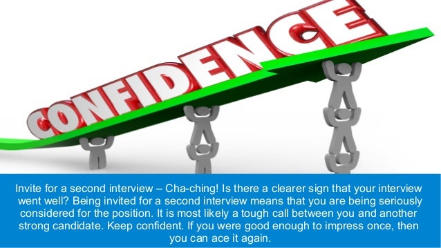 signs of a good job interview