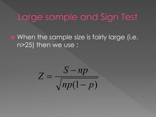 Sign test | PPTX