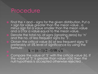 Sign test | PPTX