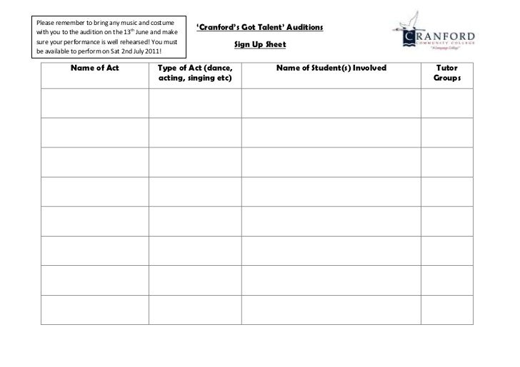sign up sheet make a sign up sheet