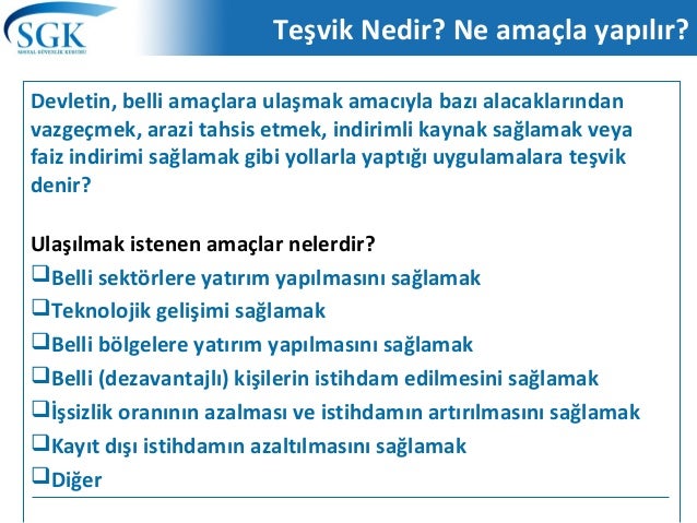 Sgk Prim Tesvikleri
