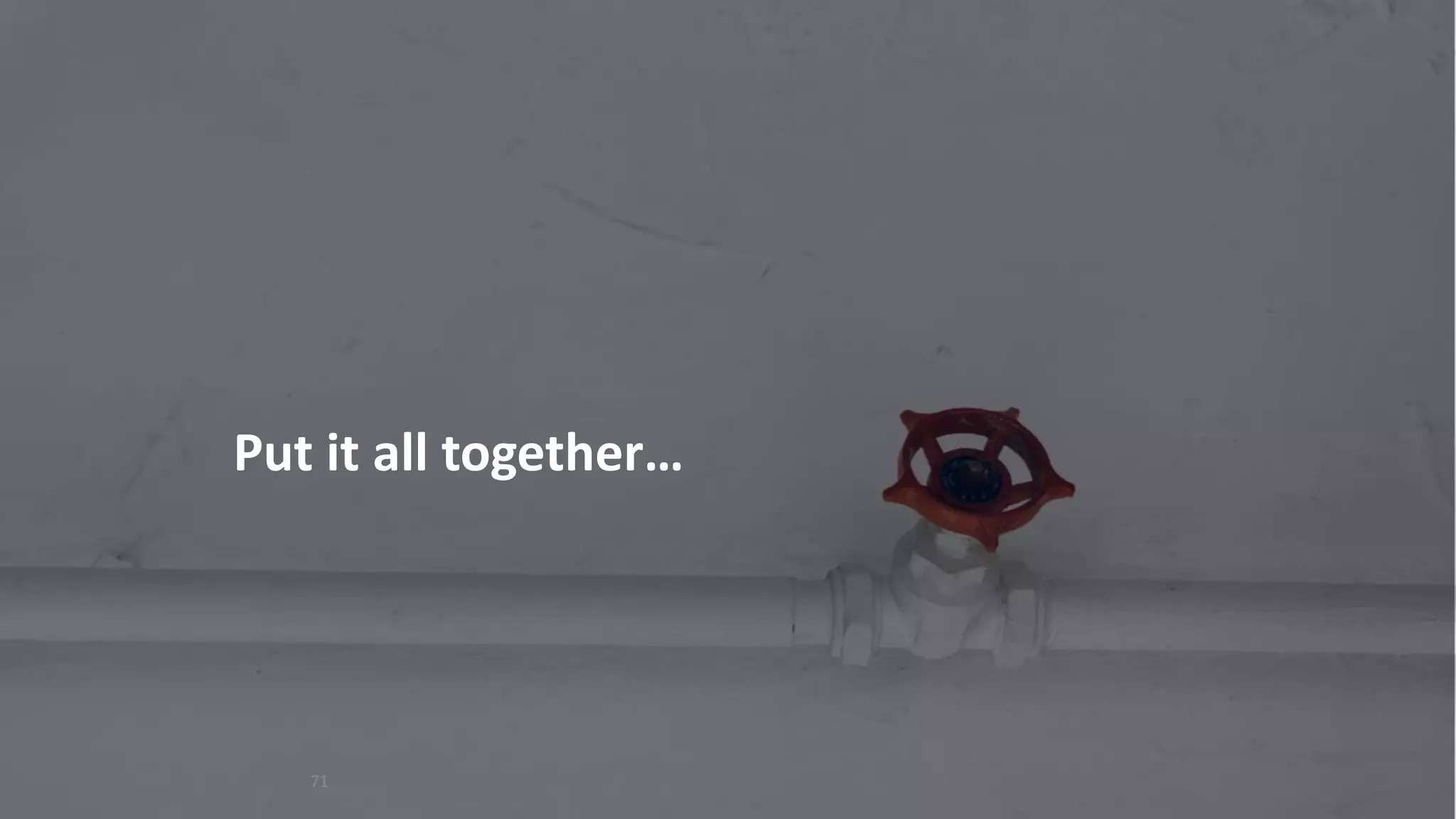 Put it all together…
71
 