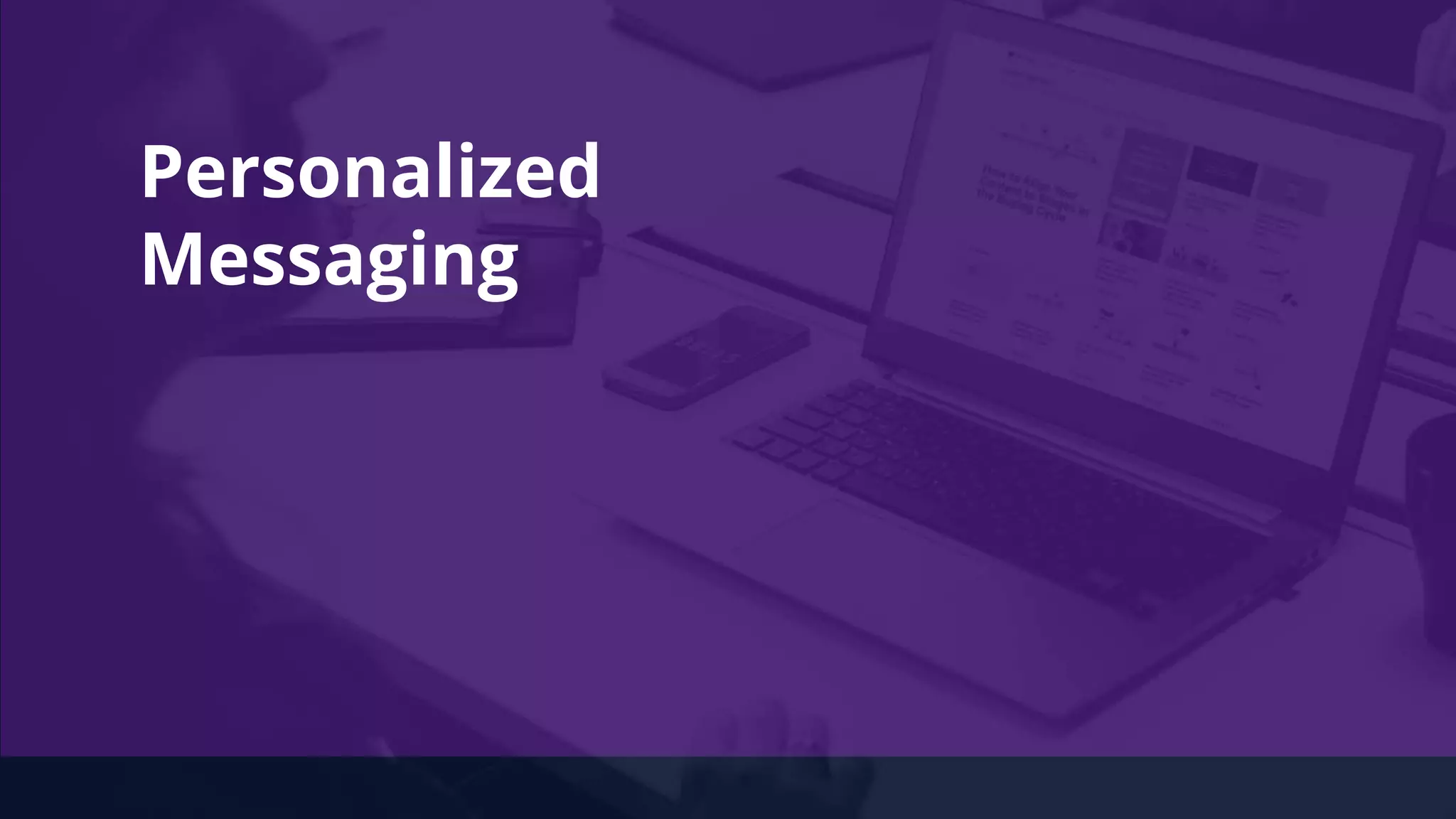 Personalized
Messaging
 