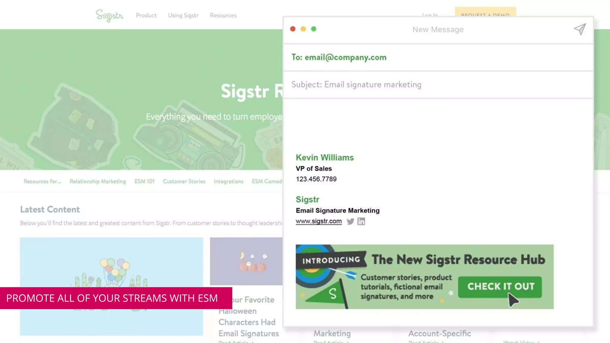 PROMOTE ALL OF YOUR STREAMS WITH ESM
 