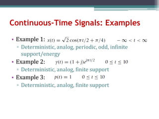 SigSys_chapter1 for engineering for a few minutes and then | PDF