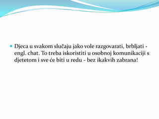 Chat dopisivanje za djecu
