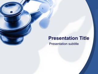Presentation Title
Presentation subtitle
 